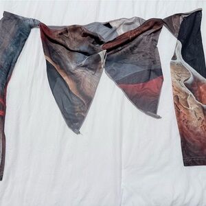 SHEIN crop top with long sleeve